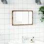 Bathroom mirror with LED light oak artisan 60x8.5x38 cm by , bathroom vanities - Ref: Foro24-856266, Price: 54,70 €, Discount: %