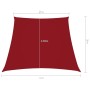 Toldo de vela trapezoidal de tela oxford rojo 2/4x3 m de vidaXL, Sombrillas - Ref: Foro24-135681, Precio: 28,18 €, Descuento: %