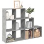 Librería divisora 3 niveles madera gris 137,5x29x103,5 cm de , Librerías y estanterías - Ref: Foro24-857979, Precio: 91,52 €,...