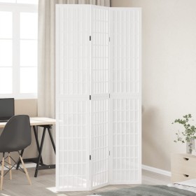 Solid wood 3-panel room divider