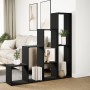 Schwarzes Holzregal mit 4 Ebenen, 143,5x29x143,5 cm. von , Bücherregale und Regale - Ref: Foro24-857995, Preis: 110,42 €, Rab...