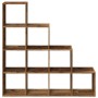 4-level aged wood divider bookcase 131.5x29x131.5 cm by , Bookcases and shelves - Ref: Foro24-857974, Price: 98,93 €, Discoun...