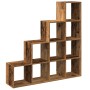 4-level aged wood divider bookcase 131.5x29x131.5 cm by , Bookcases and shelves - Ref: Foro24-857974, Price: 98,93 €, Discoun...