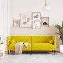 Chesterfield 3-seater sofa with yellow velvet cushions by , Sofas - Ref: Foro24-372699, Price: 298,14 €, Discount: %