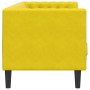 Sofá Chesterfield 3 plazas con cojines terciopelo amarillo de , Sofás - Ref: Foro24-372699, Precio: 297,83 €, Descuento: %