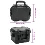 Black PP portable flight case 30x24.5x20 cm by , Camera bags and cases - Ref: Foro24-4007246, Price: 47,53 €, Discount: %