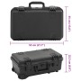 Black PP flight laptop case 55x35x22.5 cm by , Camera bags and cases - Ref: Foro24-4007250, Price: 114,47 €, Discount: %