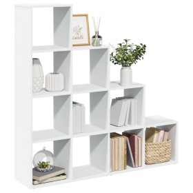 Divider bookcase 4 levels white wood 131.5x29x131.5 cm by , Bookcases and shelves - Ref: Foro24-857967, Price: 101,72 €, Disc...