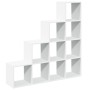 Divider bookcase 4 levels white wood 131.5x29x131.5 cm by , Bookcases and shelves - Ref: Foro24-857967, Price: 101,83 €, Disc...