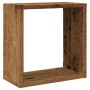 Würfel-Wandregale, 4 Stück, aus gealtertem Holz, 30x15x30 cm. von , Regale und Regale - Ref: Foro24-856577, Preis: 42,04 €, R...