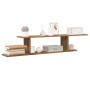 Handcrafted oak wood TV wall shelf 125x18x23 cm by , Shelves and shelves - Ref: Foro24-856575, Price: 32,22 €, Discount: %