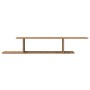 Handcrafted oak wood TV wall shelf 125x18x23 cm by , Shelves and shelves - Ref: Foro24-856575, Price: 32,22 €, Discount: %