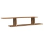 Handcrafted oak wood TV wall shelf 125x18x23 cm by , Shelves and shelves - Ref: Foro24-856575, Price: 32,22 €, Discount: %