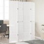 4-panel solid Paulownia wood room divider screen in white. by , Room dividers - Ref: Foro24-358787, Price: 114,50 €, Discount: %