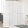 5-panel solid Paulownia wood white room divider by , Room dividers - Ref: Foro24-358791, Price: 142,77 €, Discount: %