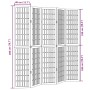 Falttrennwand mit 5 massiven Paulownia-Holzpaneelen in Weiß. von , Raumteiler - Ref: Foro24-358791, Preis: 142,65 €, Rabatt: %