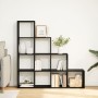 4-level black wooden divider bookshelf 131.5x29x131.5 cm by , Bookcases and shelves - Ref: Foro24-857968, Price: 104,63 €, Di...