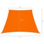 Toldo de vela trapezoidal de tela oxford naranja 2/4x3 m de vidaXL, Sombrillas - Ref: Foro24-135736, Precio: 28,10 €, Descuen...