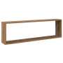 Cube wall shelves 2 units oak wood artisan 100x15x30 cm by , Shelves and shelves - Ref: Foro24-856584, Price: 41,42 €, Discou...