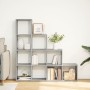 4-level Sonoma gray wood divider bookcase 131.5x29x131.5cm by , Bookcases and shelves - Ref: Foro24-857972, Price: 101,83 €, ...