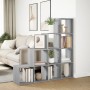 4-level Sonoma gray wood divider bookcase 131.5x29x131.5cm by , Bookcases and shelves - Ref: Foro24-857972, Price: 101,72 €, ...