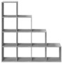 4-level Sonoma gray wood divider bookcase 131.5x29x131.5cm by , Bookcases and shelves - Ref: Foro24-857972, Price: 101,83 €, ...