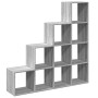 4-level Sonoma gray wood divider bookcase 131.5x29x131.5cm by , Bookcases and shelves - Ref: Foro24-857972, Price: 101,83 €, ...