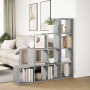 Divider bookcase 4 levels gray wood 131.5x29x131.5 cm by , Bookcases and shelves - Ref: Foro24-857970, Price: 98,93 €, Discou...