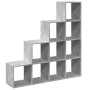 Divider bookcase 4 levels gray wood 131.5x29x131.5 cm by , Bookcases and shelves - Ref: Foro24-857970, Price: 98,93 €, Discou...