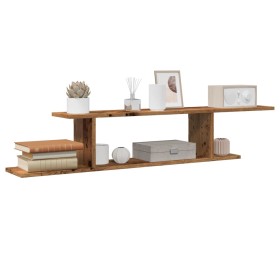 Engineered wood TV wall shelf