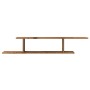 Engineered wood aged TV wall shelf 125x18x23cm by , Shelves and shelves - Ref: Foro24-856574, Price: 32,22 €, Discount: %