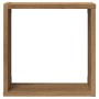 Cube wall shelves 6 units oak wood artisan 30x15x30 cm by , Shelves and shelves - Ref: Foro24-856581, Price: 55,14 €, Discoun...