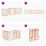 Puerta para perros plegable 6 paneles madera de álamo 300 cm de , Casetas y cercados para perros - Ref: Foro24-352237, Precio...