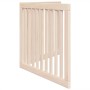 Folding dog gate with 2 panels made of poplar wood, 160 cm. by , Dog kennels and fences - Ref: Foro24-352240, Price: 45,24 €,...