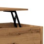 Mesa de centro madera ingeniería roble artisan 80x50,5x41,5 cm de , Mesas de centro - Ref: Foro24-856931, Precio: 74,58 €, De...