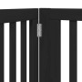 Folding dog gate, 4 panels, black poplar wood, 320 cm. by , Dog kennels and fences - Ref: Foro24-352259, Price: 132,63 €, Dis...