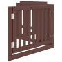 Puerta para perros plegable 4 paneles madera álamo marrón 320cm de , Casetas y cercados para perros - Ref: Foro24-352265, Pre...