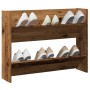 Engineered wood aged wall shoe rack 80x18x60 cm by , Shoe racks and shoe organizers - Ref: Foro24-856542, Price: 40,46 €, Dis...