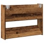 Engineered wood aged wall shoe rack 80x18x60 cm by , Shoe racks and shoe organizers - Ref: Foro24-856542, Price: 40,46 €, Dis...