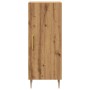 Aparador madera de ingeniería roble artisan 34,5x34x90 cm de , Aparadores - Ref: Foro24-857184, Precio: 73,28 €, Descuento: %