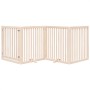 Folding dog gate with 4 panels made of poplar wood, 320 cm. by , Dog kennels and fences - Ref: Foro24-352243, Price: 110,90 €...