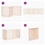 Folding dog gate with 4 panels made of poplar wood, 320 cm. by , Dog kennels and fences - Ref: Foro24-352243, Price: 110,90 €...