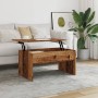 Aged engineered wood coffee table 80x50.5x41.5 cm by , Coffee table - Ref: Foro24-856930, Price: 74,58 €, Discount: %