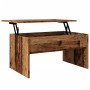 Aged engineered wood coffee table 80x50.5x41.5 cm by , Coffee table - Ref: Foro24-856930, Price: 74,58 €, Discount: %