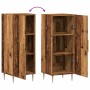 Aparador de madera de ingeniería envejecida 34,5x34x90 cm de , Aparadores - Ref: Foro24-857183, Precio: 73,28 €, Descuento: %