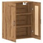 Engineered oak wood artisan wall cabinet 69.5x34x90 cm by , Sideboards - Ref: Foro24-857309, Price: 93,42 €, Discount: %