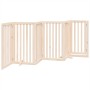 Puerta para perros plegable 6 paneles madera de álamo 300 cm de , Casetas y cercados para perros - Ref: Foro24-352239, Precio...