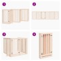 Puerta para perros plegable 6 paneles madera de álamo 300 cm de , Casetas y cercados para perros - Ref: Foro24-352239, Precio...