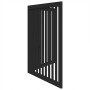 Folding dog gate with 2 panels, made of black poplar wood, 160 cm. by , Dog kennels and fences - Ref: Foro24-352258, Price: 6...