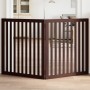 Folding dog gate 2 panels poplar wood brown 160cm by , Dog kennels and fences - Ref: Foro24-352266, Price: 63,71 €, Discount: %